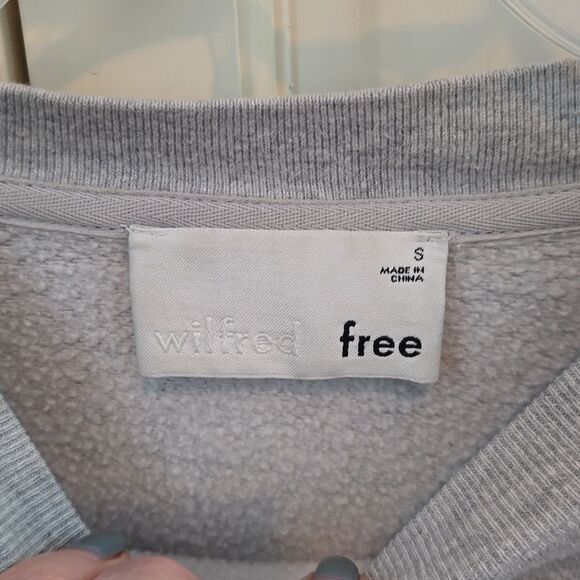 ARITZIA,wilfred free Gray Sweatshirt, Size S, Aritzia Brand NWOT! - Picture 2 of 7